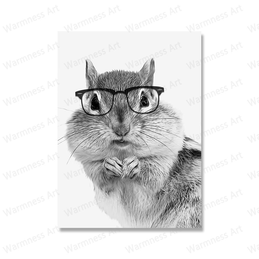 Animals Shark Pig Donkey Cat In Toilet Reading Newspaper Poster Canvas Painting Print Funny Wall Art Picture Kids Bathroom Decor