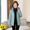 Plus Size Women's Hooded Short Down Jacket Winter Warm