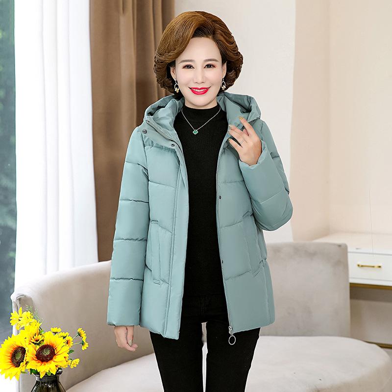 Plus Size Women's Hooded Short Down Jacket Winter Warm