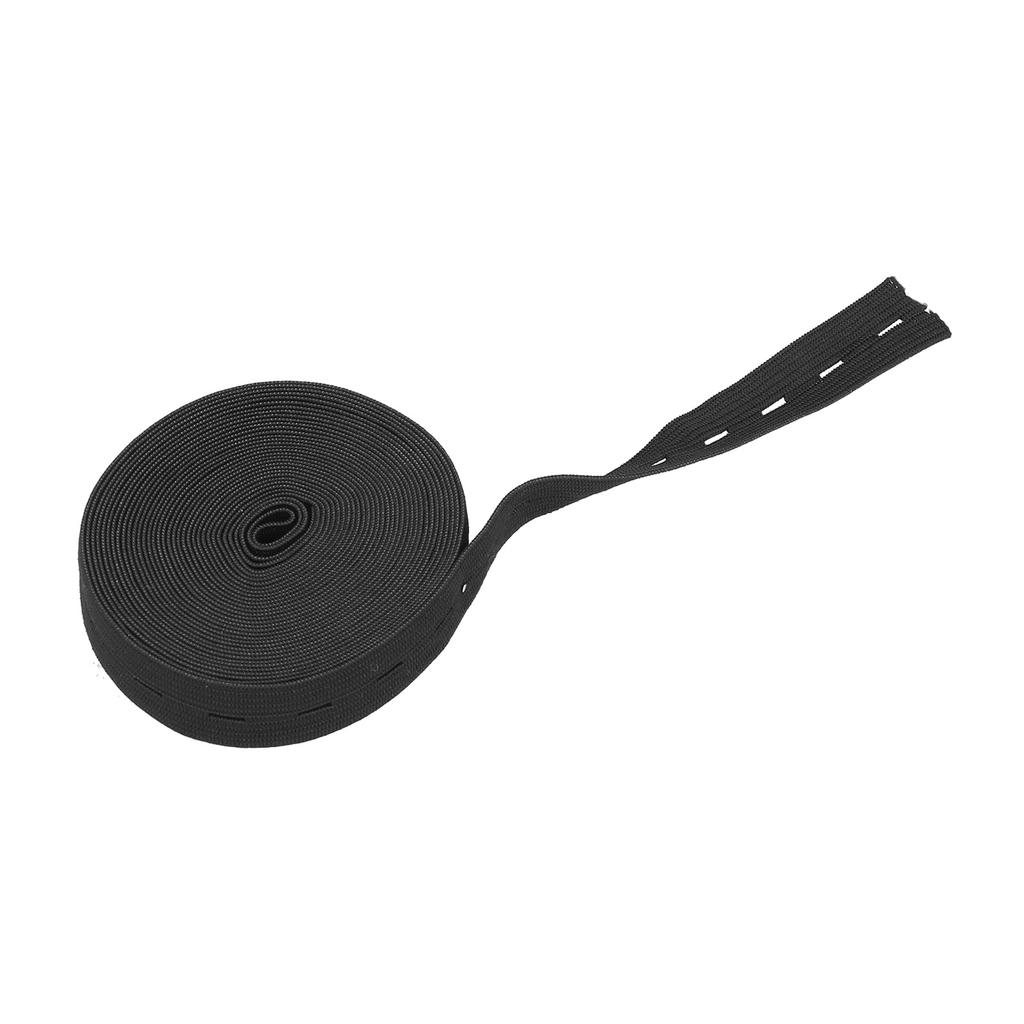 Buttonhole Elastic Band Portable Multipurpose Home Office Practical Rubber Band Fixing ToolBlack