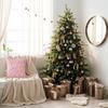 Christmas Decor Velvet Throw Pillows Cover Cushion Covers Hot Stamping Snowflake Throw Pillow Case for Couch Sofa Bed Girls Room