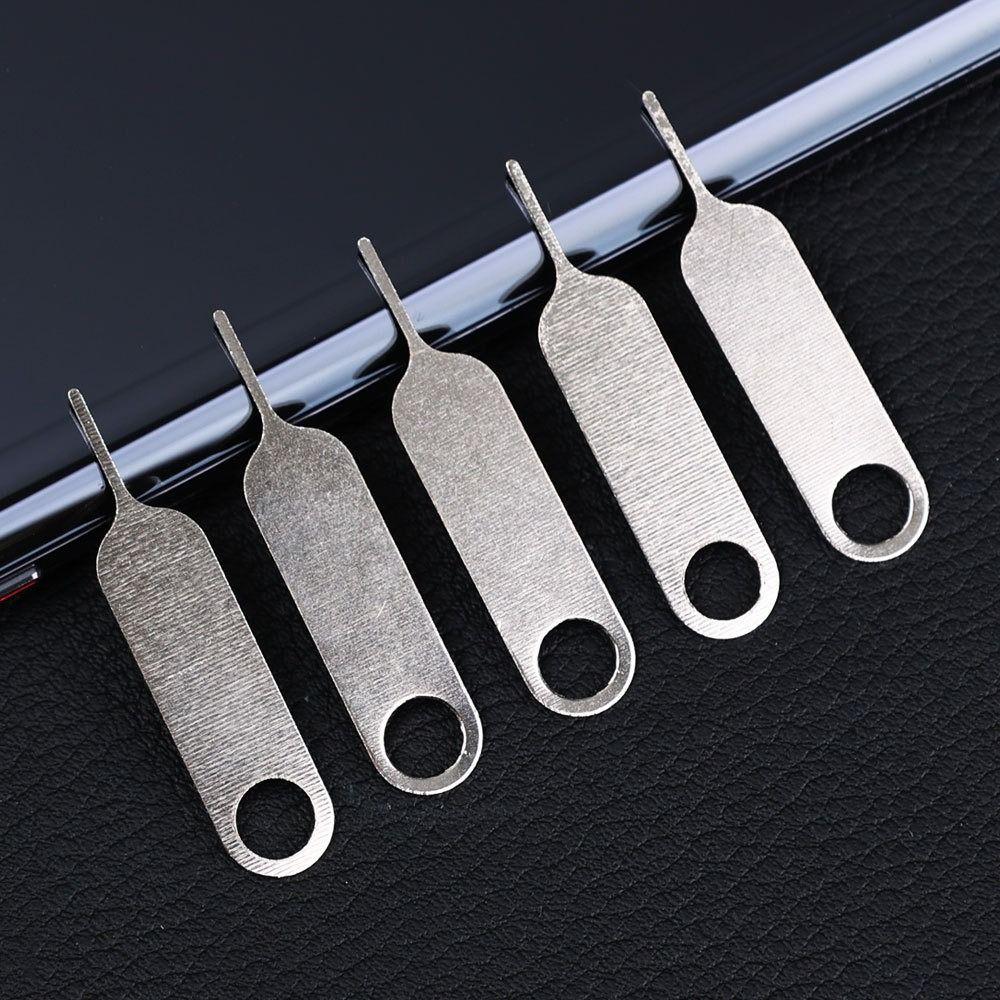 100Pcs Portable SIM Card Tray Ejector Pin Anti-Lost Ejecting Removal Needle  Phone Key Tool