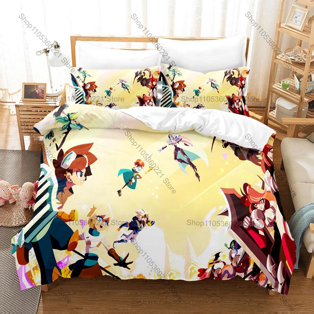 Cris Tales Bedding Set Includes Duvet Cover 2 Pillowcases Hand Drawn Time Magic JRPG Crisbell Fantasy Game Bedroom Decor Gamers