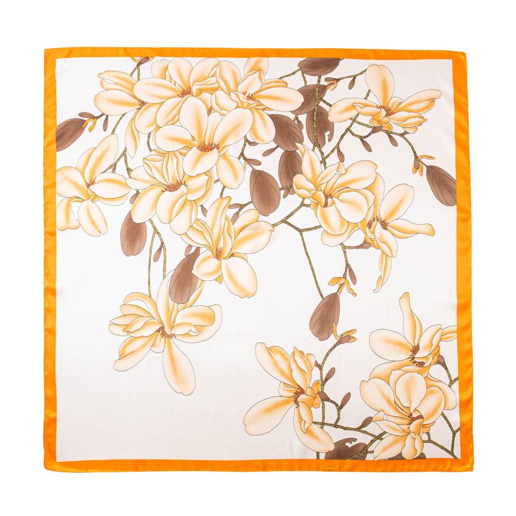 90 * 90CM Temperament Simulationsseidenschal Frühling passendes Hemd bedruckter Schal kleiner quadratischer Schal Damen