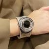 New Sweet Cool European & American Style Open Metal Wire Bangle: Distinctive Arm Ring for Women
