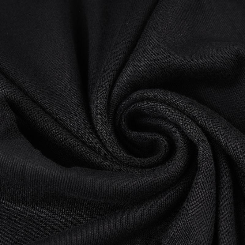 Women's Solid Colour Temperament One Shoulder Long Ruffle Hem Split Long Sleeve Dresses