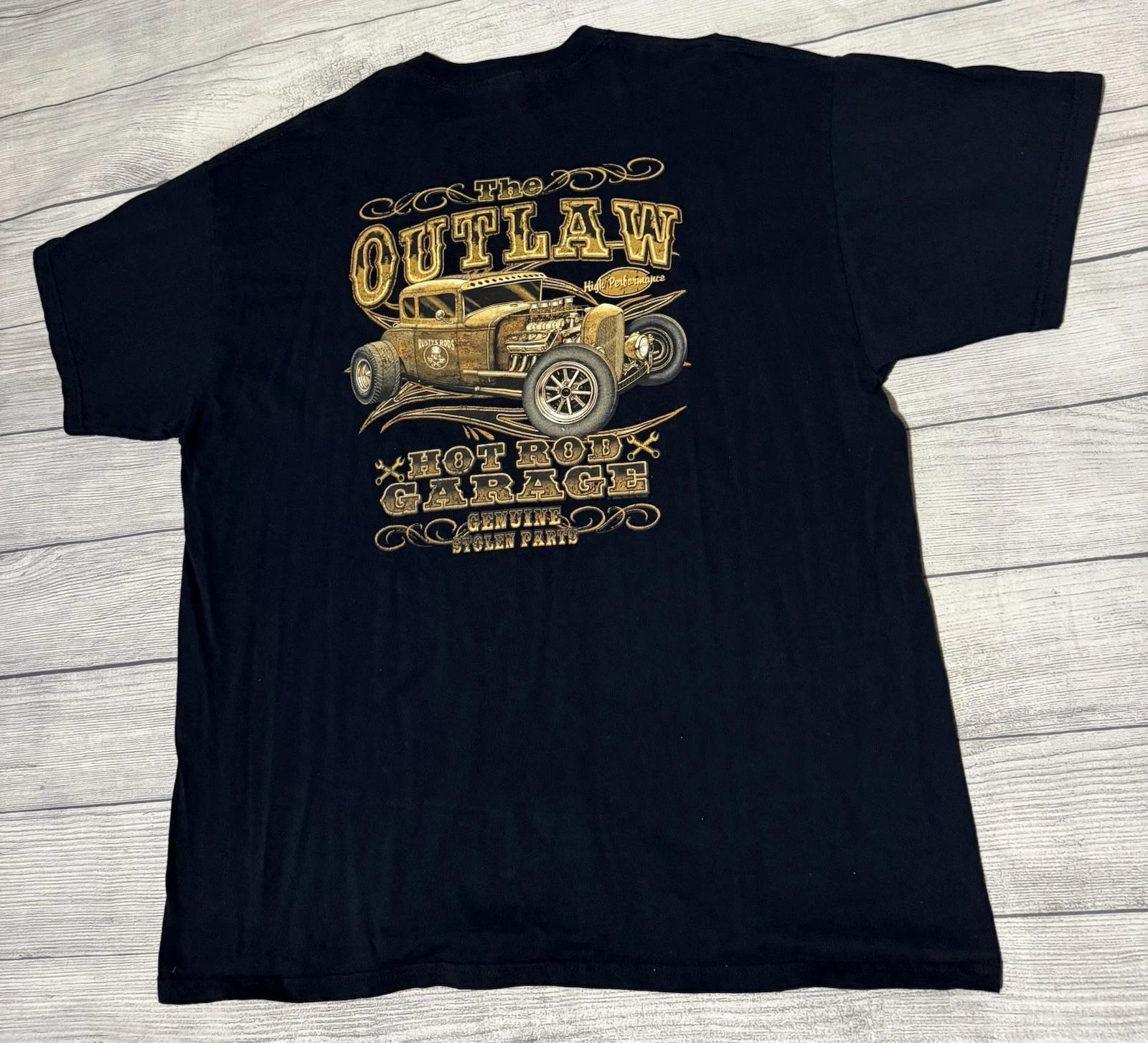 

Rod Run 2014 Graphic T Shirt Size 2XL Hot Rod Garage Rusty’s Rods 4XL