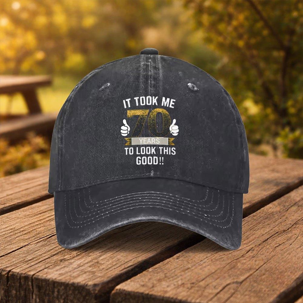 th Birthday Fun Printed Baseball Cap Unisex Fashion Duckbill Cap Suitable for Outdoor Sports Fitness Travel and Outings