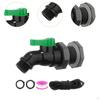 Rain Barrel Faucet Set Valve 3/4inch Sturdy Connector Garden Diverter Kit Water