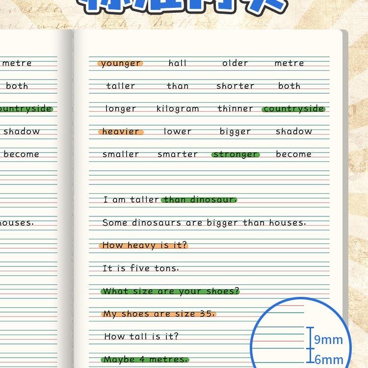 Elementary School English Workbook: Thickened 16k American-Style Cover for Ages 3-6