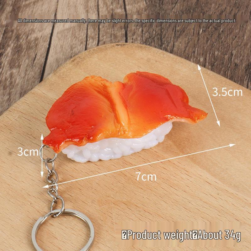 Sushi Pendant Keychain: Japanese Cuisine Display Prop