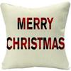 New Christmas Pillowcase Cushion Car Waist Protector Bedside Pillowcase Christmas Linen Pillowcase