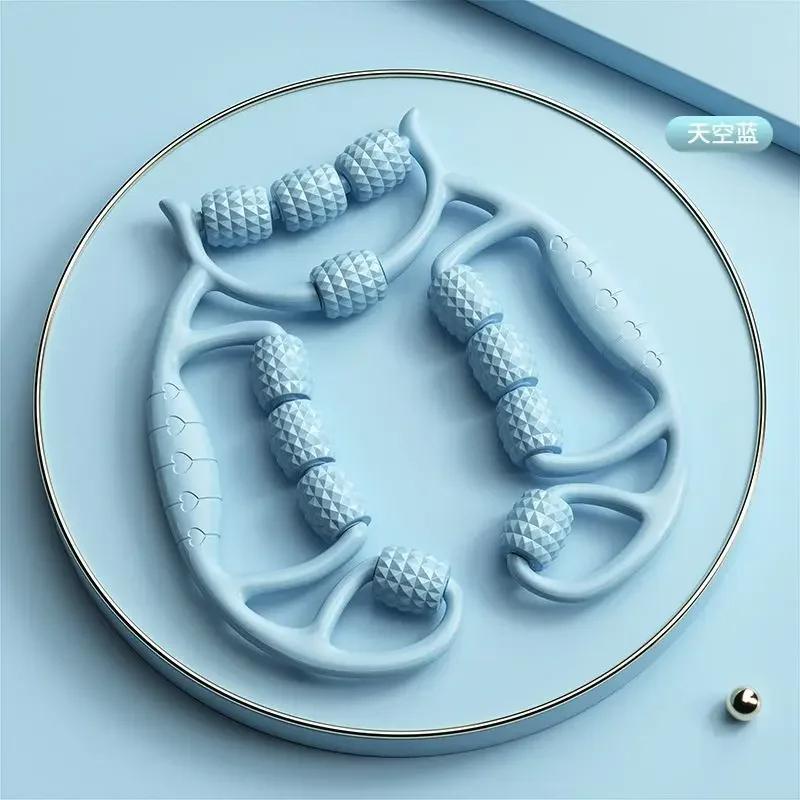 

Circular Leg Massager - 12-Round Slimming & Muscle Relaxation Equipment for Thighs and Calves, Leg Toning Artifact синій