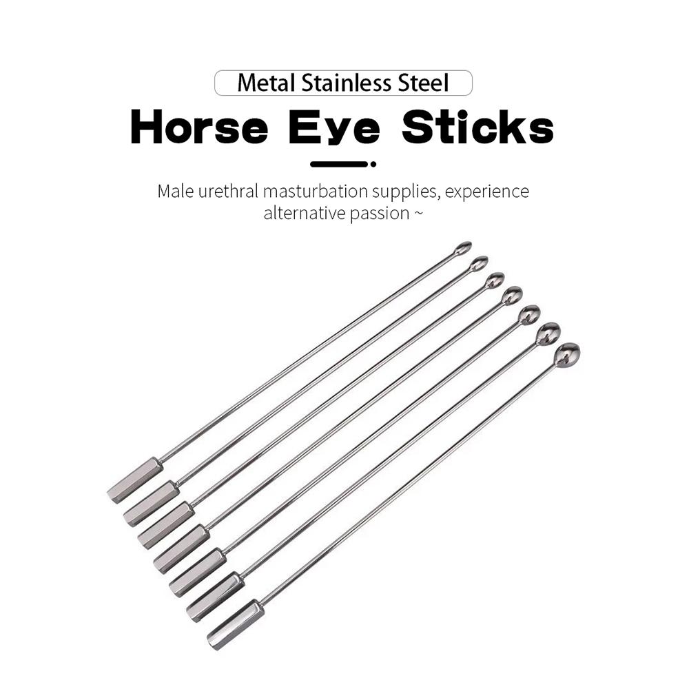 Metal Stick Urethral Dilator Male Horse Eye Stimulation Penis Plug Sounding Masturbator Adult Products Sex Toys For Men Erotic