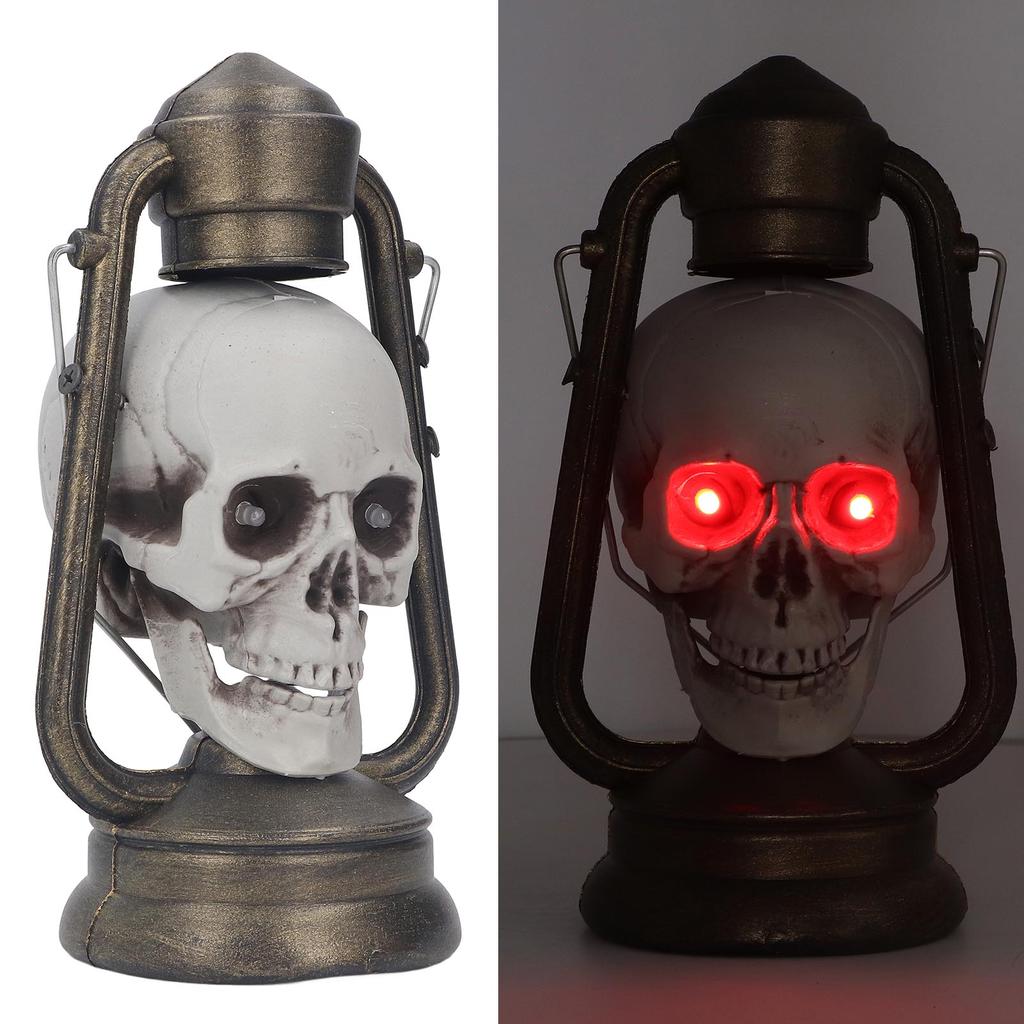 Skull Lantern Halloween Party LED Skull Lamp Hanging Light Decoration Props for Haunted House Bar