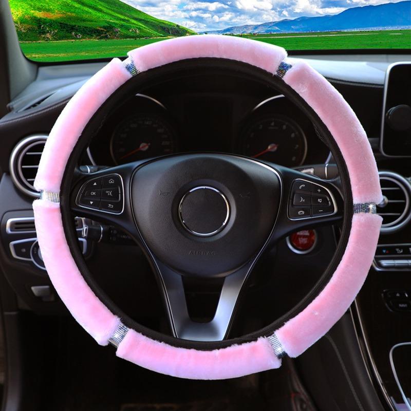 Automobile Plush Steering Wheel Cover Without Inner Ring Elastic