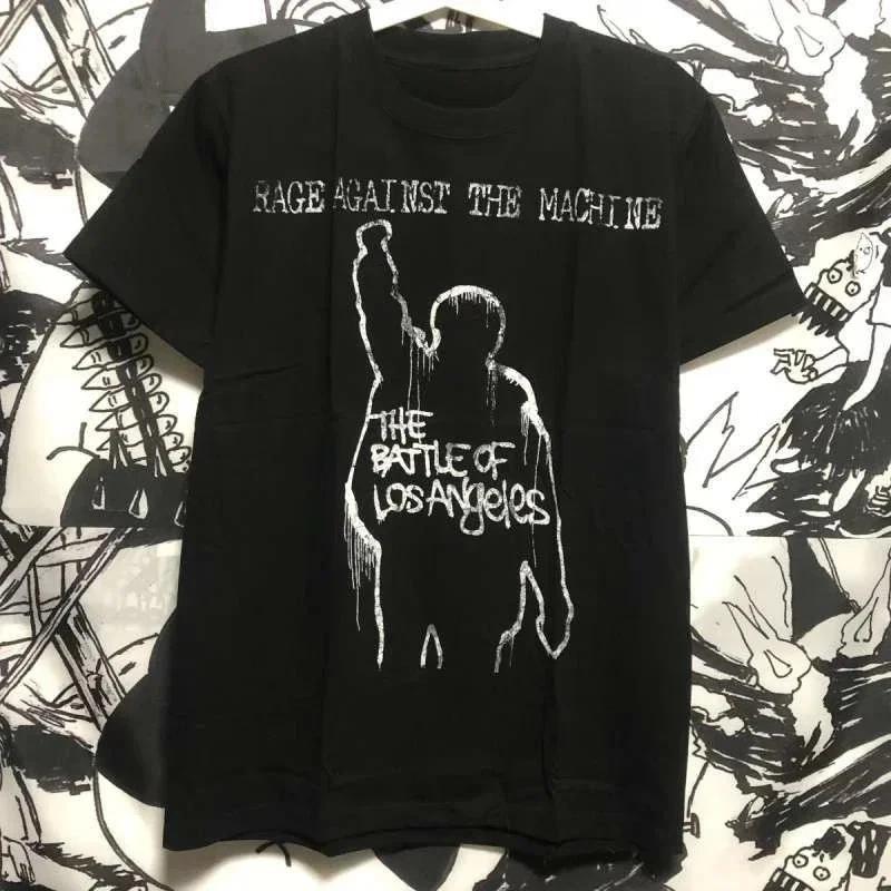 Rage Against The Machine Graphic T-Shirt Y2K Grunge Punk Streetwear Tee S-4XL L
