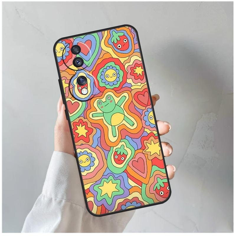 Cute Indie Hippie For Honor Magic 5 6 7 8 Pro Case For Honor 200 400 Lite 50 70 90 X8c X8b X9a X9b X9c X9d Win