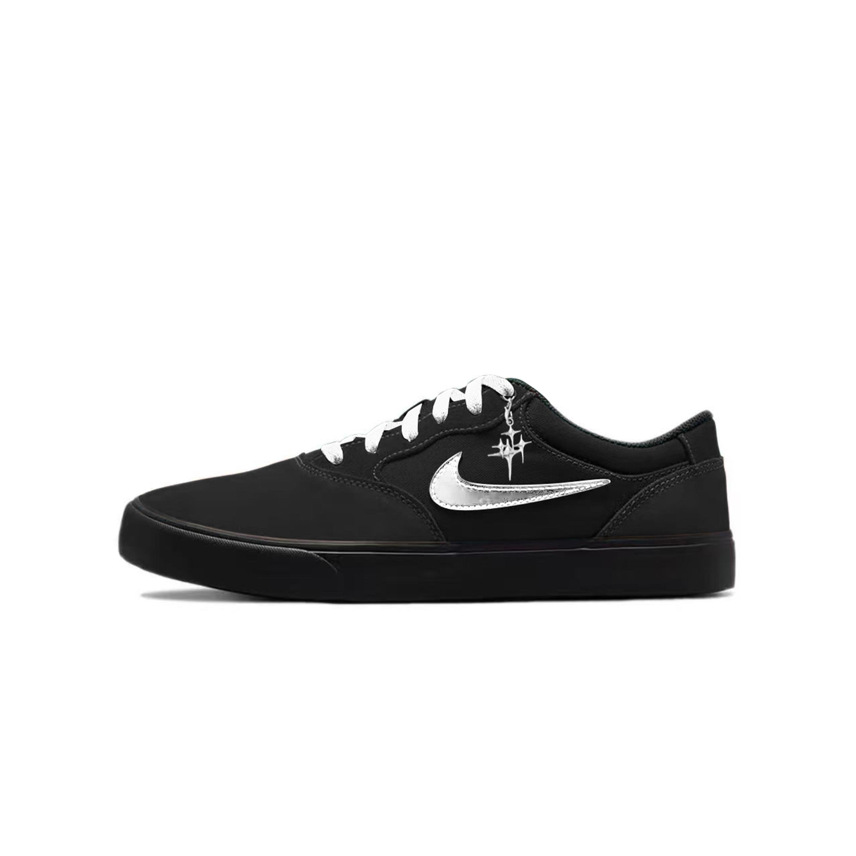 

Nike SB Chron 2 Cyber Silver 2.0 Abrasion Resistant Low top Skateboard Shoes Unisex Black Silver DM3493-200(Team619-2.0) 38