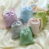Simple Wedding Candy Bag Butterfly Orchid Drawstring Bag Handbag Mini Sugar Bag  Gift Bag