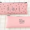 Student PU Pen Bag Pencil Case Cosmetic Bags Travel Makeup Organizer Bags