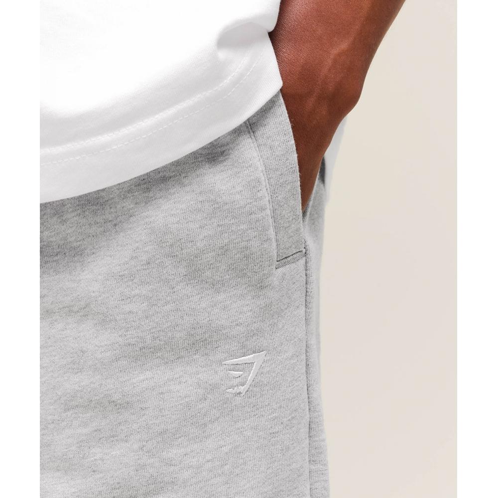 Gymshark Rest Day Essentials Straight Leg Joggers Light Grey Marl A1c8u Gchr