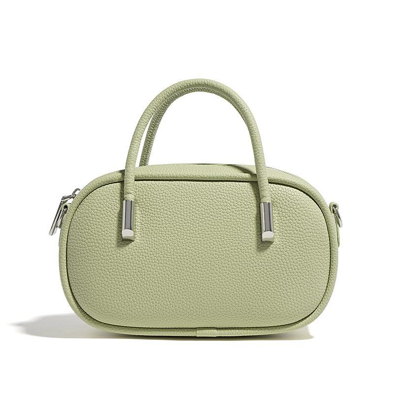 

Высококачественная ретро-сумка из коровьей кожи с узором личи, сумка-мессенджер, нишевая сумка-коробка для поездок 21cm-6cm-13cm