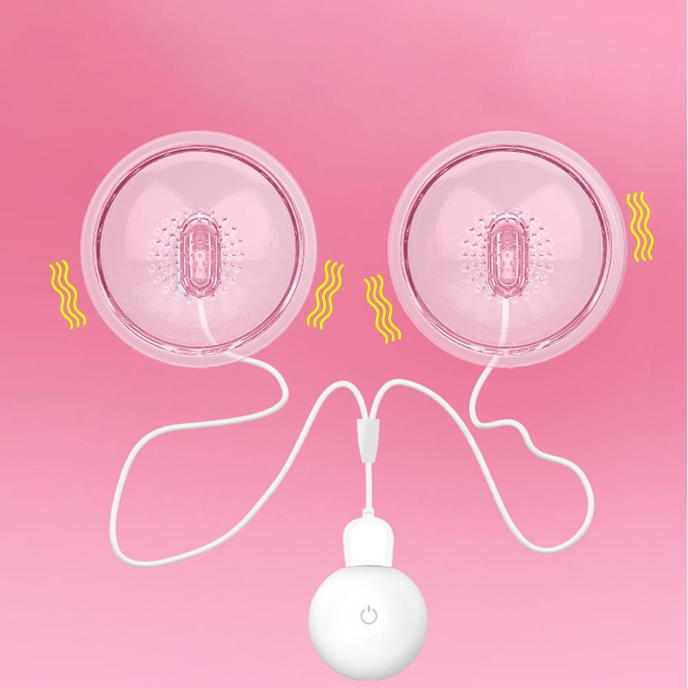 Nipple Sucker Breast Licking Vibrator Remote Control Breast Pump Enlargement Massager Oral Chest Stimulator Sex Toys for Women