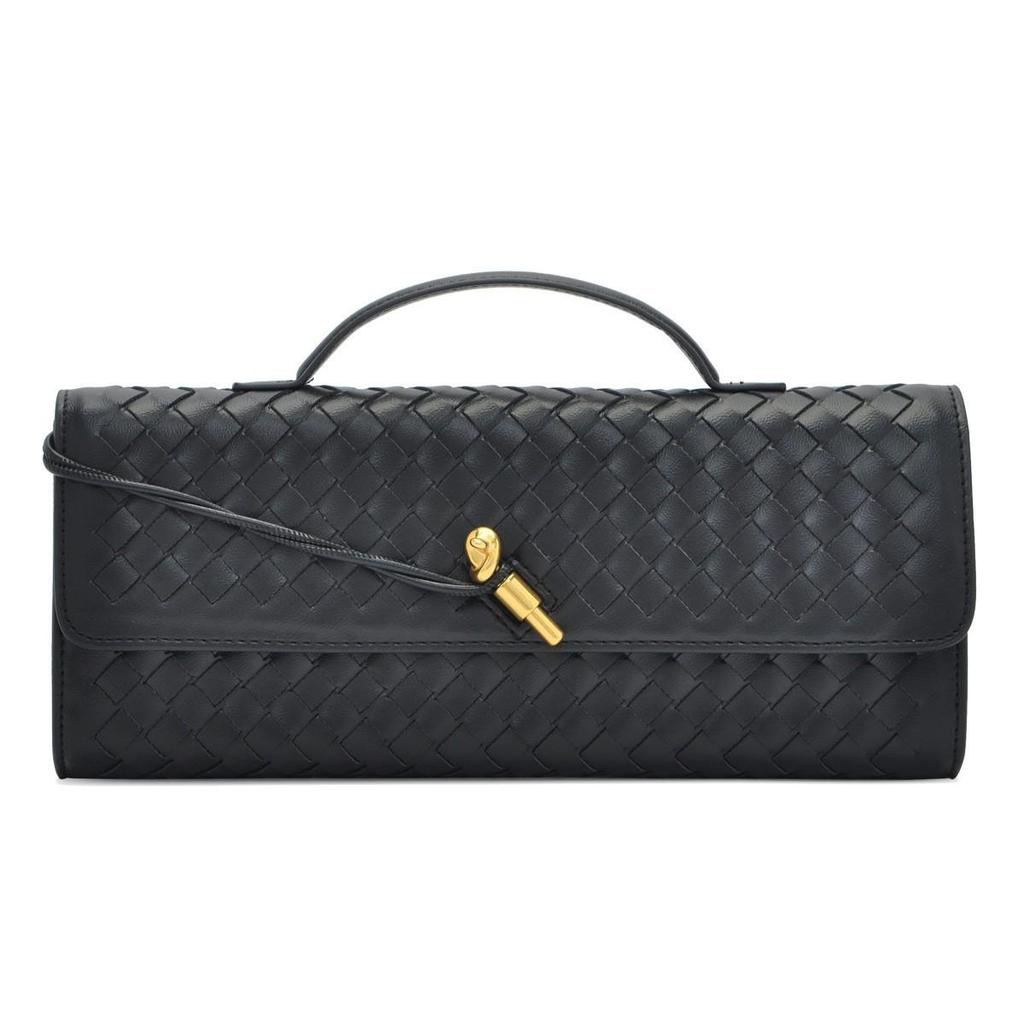 2025 New Women's Woven One-shoulder Organ Bag