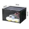 Shoe Box,Drop Front Shoe Box,Clear Plastic Stackable Sneaker Box,Shoe Containers,Acrylic Shoe Display Case Storage Boxes Bins