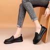 Genuine Leather Women Flats Woman Casual Shoes Loafers Female Slip-on Boat Shoes,Mother's Shoes