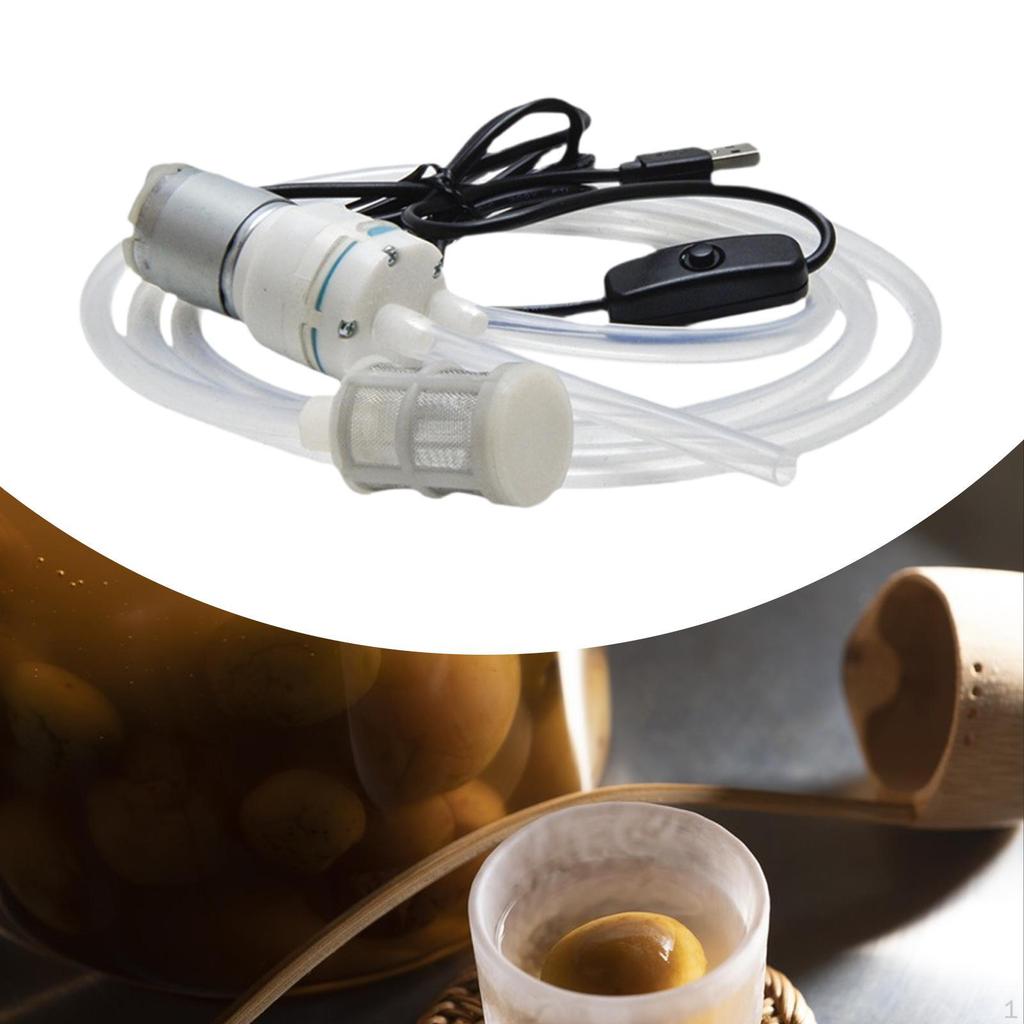 Wein-Grundierung Selbst Elektrische Pumpe Transferpumpe Einfach zu bedienen Kompakt zum Abfüllen von Wein Bier