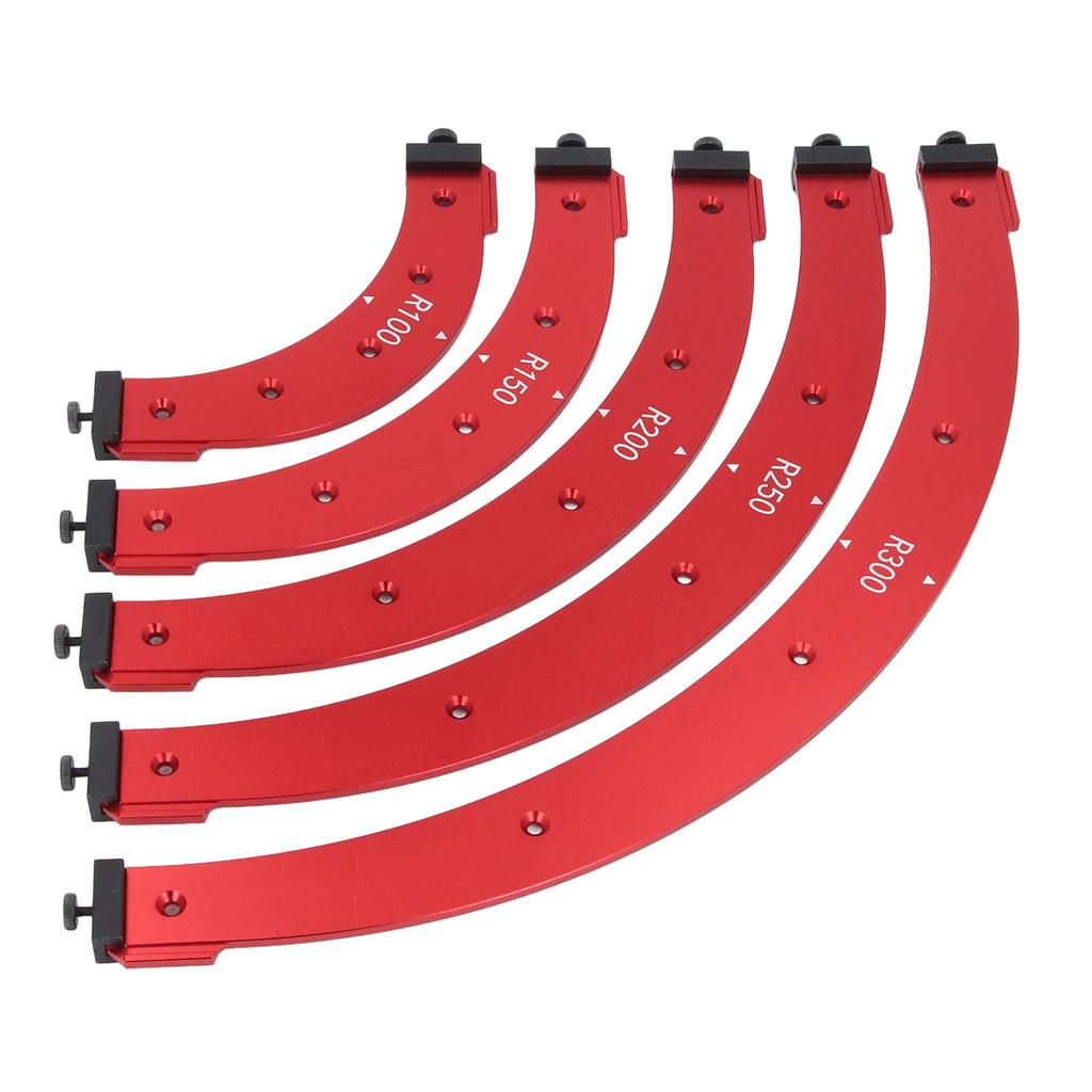 Corner Jig Template Set R100-300 Aluminium Alloy Trimming Round Corner Templates for Woodworking
