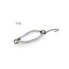 1pc Metal Sequin Simulation Fishing Bait Spoon Type Sequin Single Hook Fishing Accessories