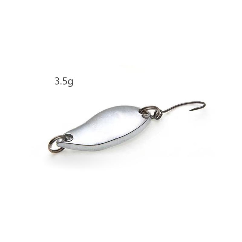 1pc Metal Sequin Simulation Fishing Bait Spoon Type Sequin Single Hook Fishing Accessories
