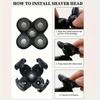 1PC Head Shaver Replacement Heads, 5 Head Bladess Electric  Replacement Head for Men