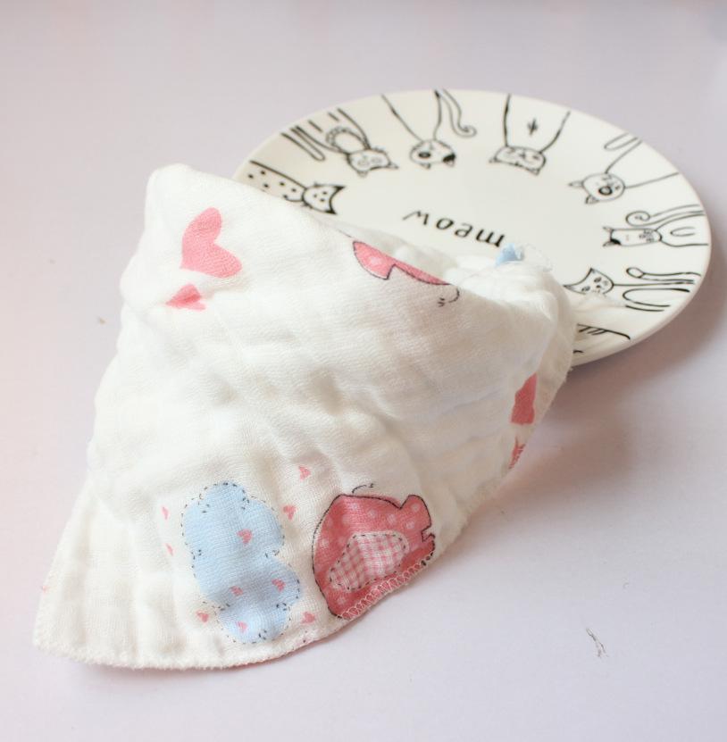Baby Bibs For Boys Girls Bib Burp Cloth Cartoon Triangle Cotton Baby Scarf Baby Feeding Accessories