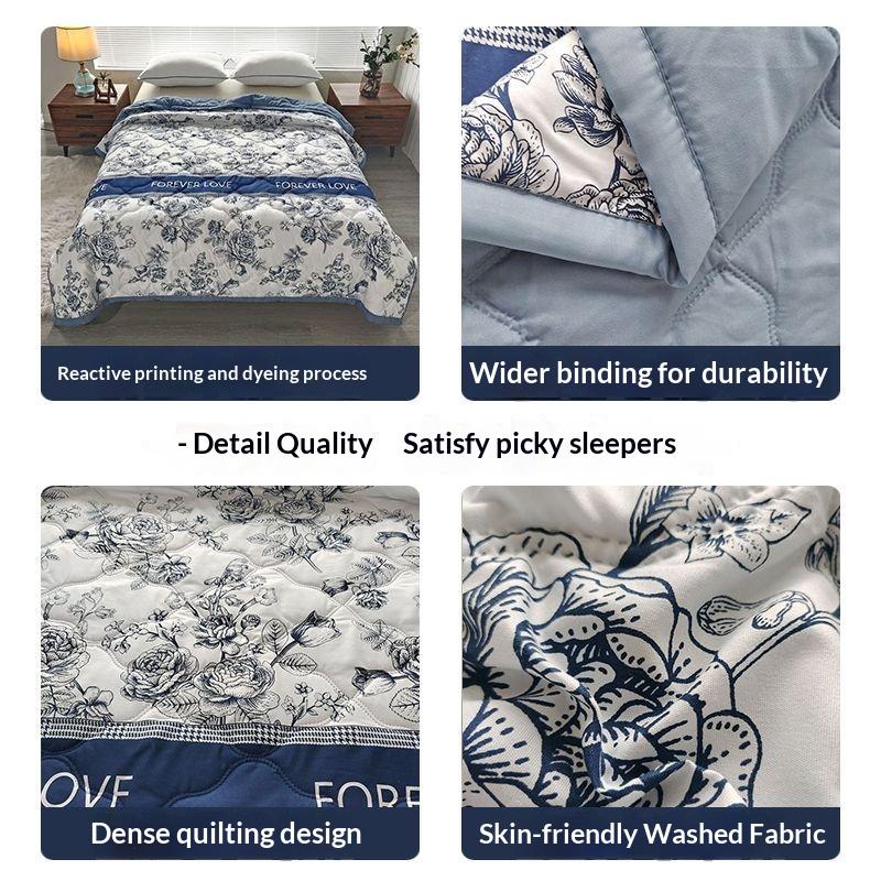 Trapunta estiva sottile, trapunta morbida, aria condizionata, trapunta/piumino/coperta per quattro stagioni, trapunte da letto 150/180/200, trapunta singola/matrimoniale