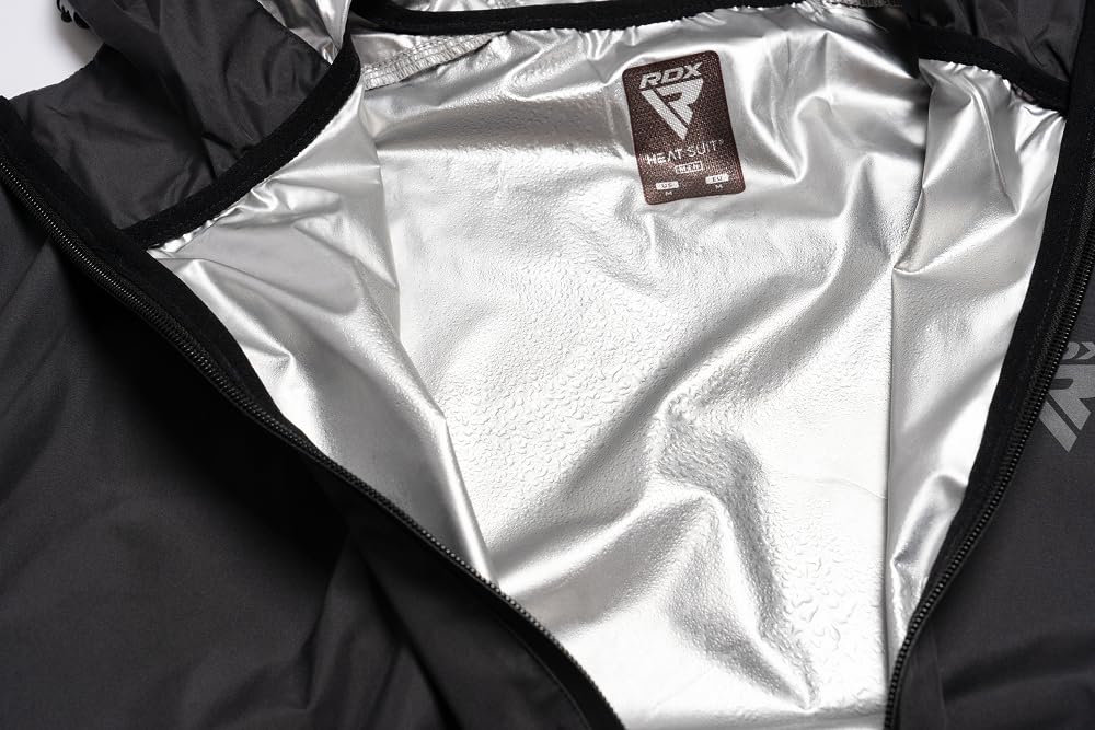 RDX Sauna Training and Running Top and Bottom Set for Men and Suit, Wear, Washable, Women, SSP-H1 (Blue, 2XL)