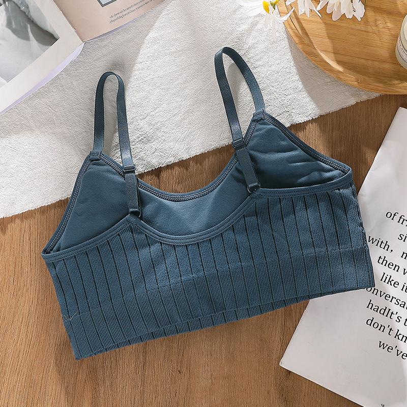 Women Fashion Seamless Tank Tops Female Push Up Underwear Girls Adjustable Strap Crop Top Camisole Solid Color Wireless Lingerie