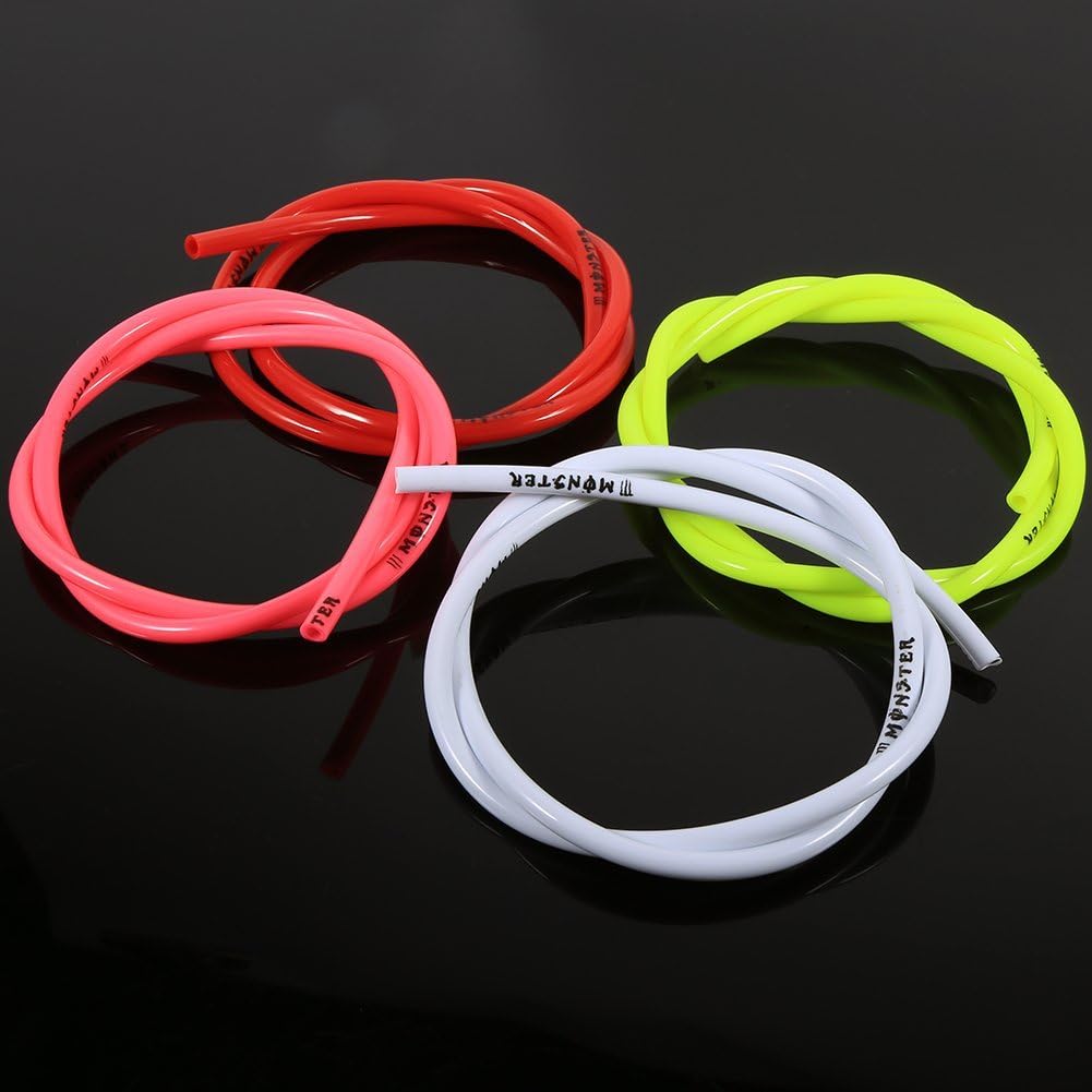 Gas Petrol Fuel Line Hose Tube Pipe, Petrol 1/4 inch 3 Feet for Motorcycle Dirt Pit Bike ATV Snowmobile(White)