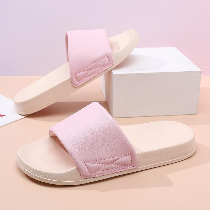 Men's slippers, high-end non-slip and deodorant outside, summer thick-bottomed one-word slips, light indoor and non-grinding feet sandals women