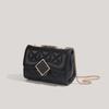 A Niche Design Fashionable Commuter Women's Bag with Chain Diamond-shaped Single-shoulder Crossbody Small Square Bag