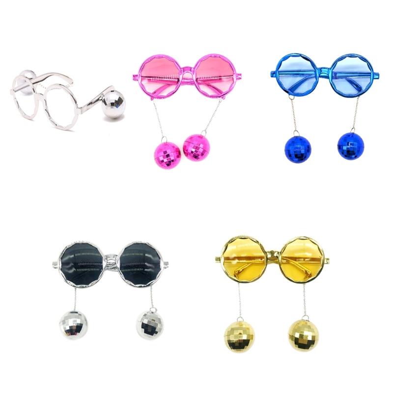 DiscoHippie Sunglasses Vintage Round 70s 80s Styles Circle Sunglasses Eyewear for Men Women Costumes Parties Gifts