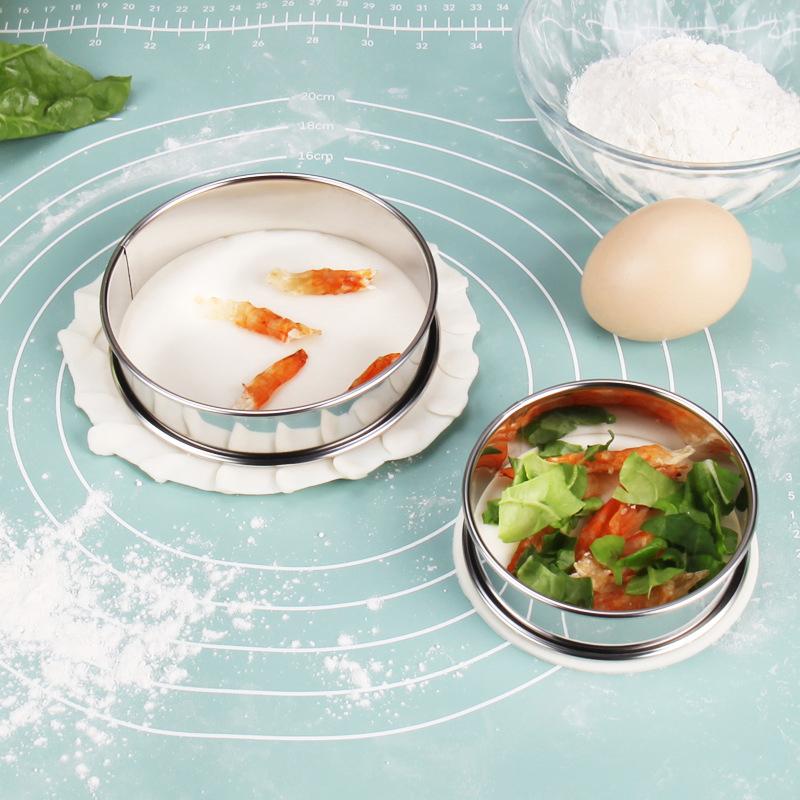 Muffin Tart Rings Double Rolled Tart Ring Stainless Steel Muffin Rings Metal Round Ring Mold For Food Making Bakeware