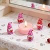 Mini Gnome Figurines Set for Hide And Seek Game Valentines Day Heart Gnomes Red Pink Unique Home Table Decor Romantic Gifts