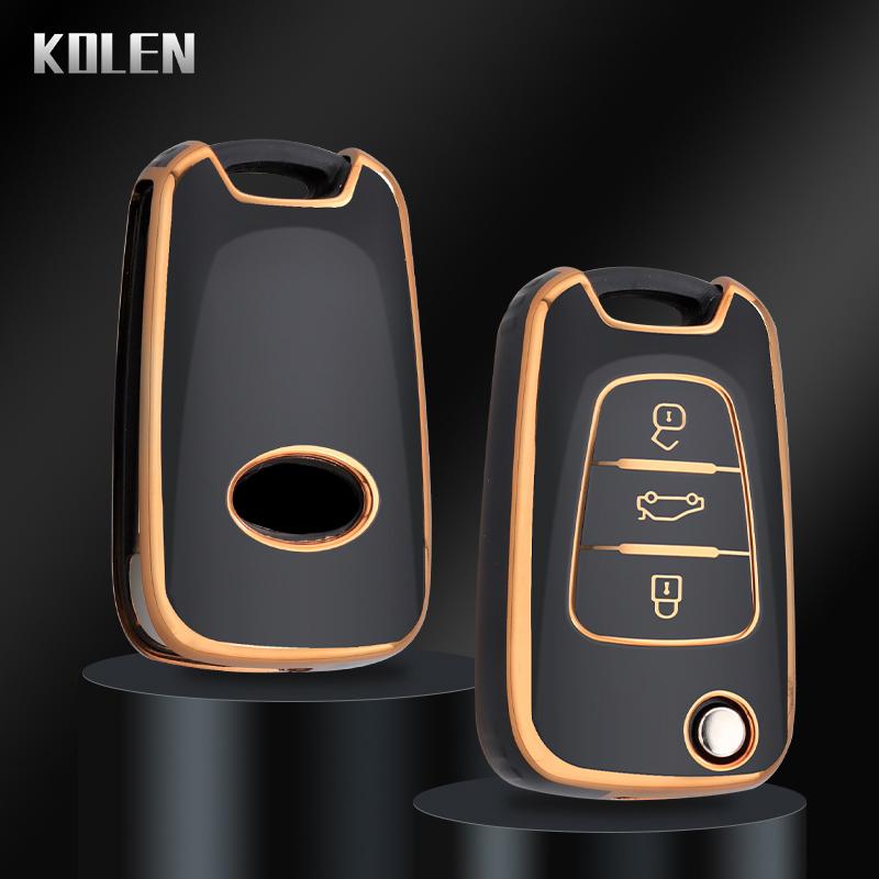 Fashion Tpu Car Folding Key Case Cover Fob For Hyundai I20 I30 Elantra Azera Veracruz Veloster Kia Rio K7 K5 Sportage Sorento