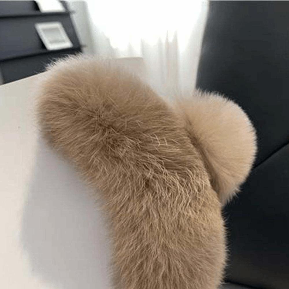 Ball All-match Korean Style Hair Clip Leopard Grasp Clip Female Hair Accessories Plush Hair Claw