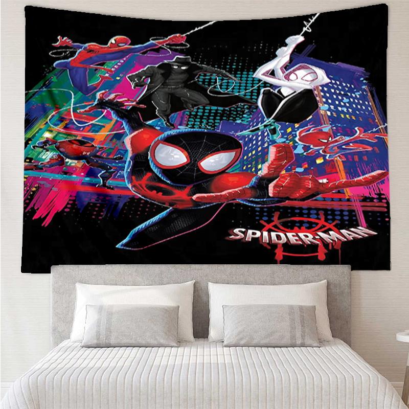 Spider Print Tapestry, Backdrop, Easy Setup, Ideal for Bedroom, Office & Living Room, with Aesthetic Wall Hanging Decor.