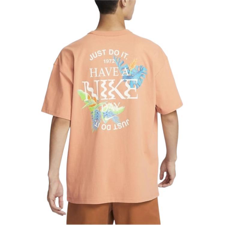 Nike Drop Shoulder Sleeve T-Shirt Men's Orange (Unisex) T-Shirts FQ0351 225